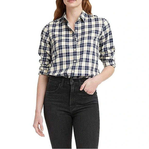 NWT Levi’s Classic Fit Plaid Shirt, Medium - Picture 1 of 9